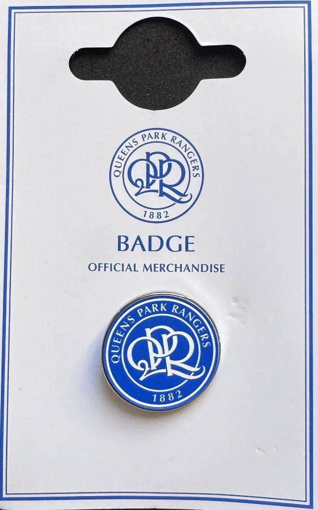 QPR (England) Official Crest Pin Badge Blue 3.webp