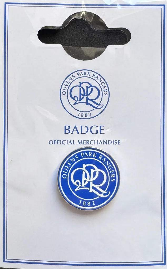 QPR (England) Official Crest Pin Badge Blue 2.webp