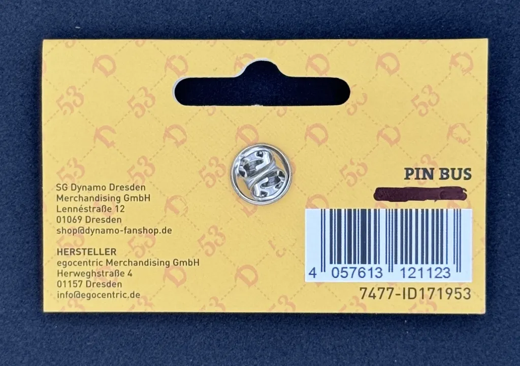 Dynamo Dresden (Germany) Bus Official Pin Badge 3.webp
