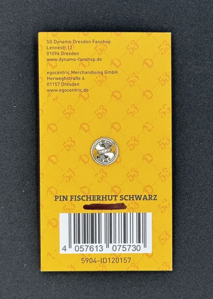 Dynamo Dresden (Germany) Fischerhut Official Pin Badge 3.webp