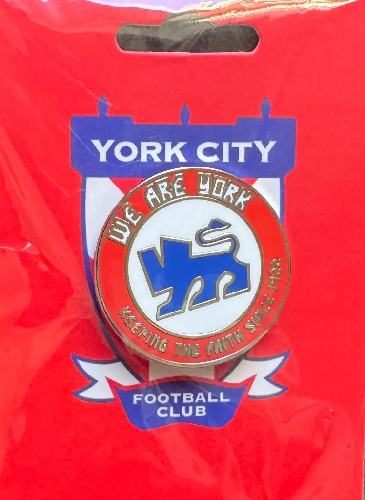 York City FC (England) Keeping The Faith Official Pin Badge 2.webp
