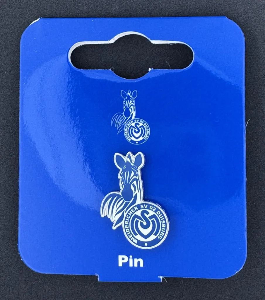 MSV Duisburg (Germany) Official Pin Logo Zebra 2.webp