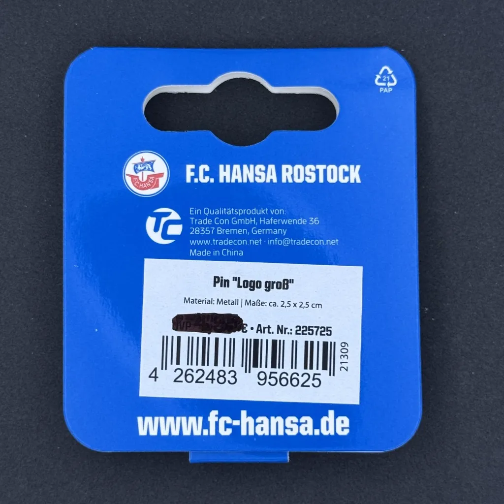 Hansa Rostock Official Pin Badge 3.webp
