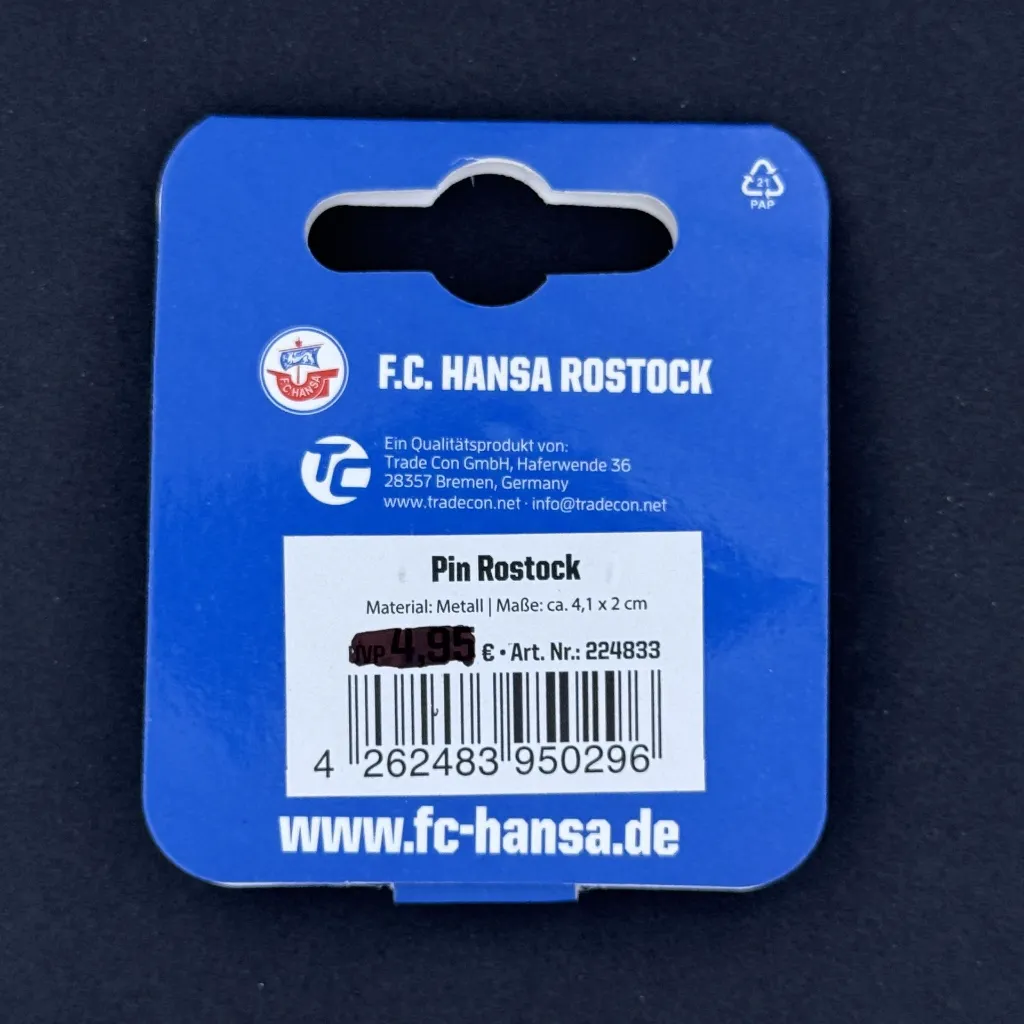 Hansa Rostock 2 Official Pin Badge 3.webp