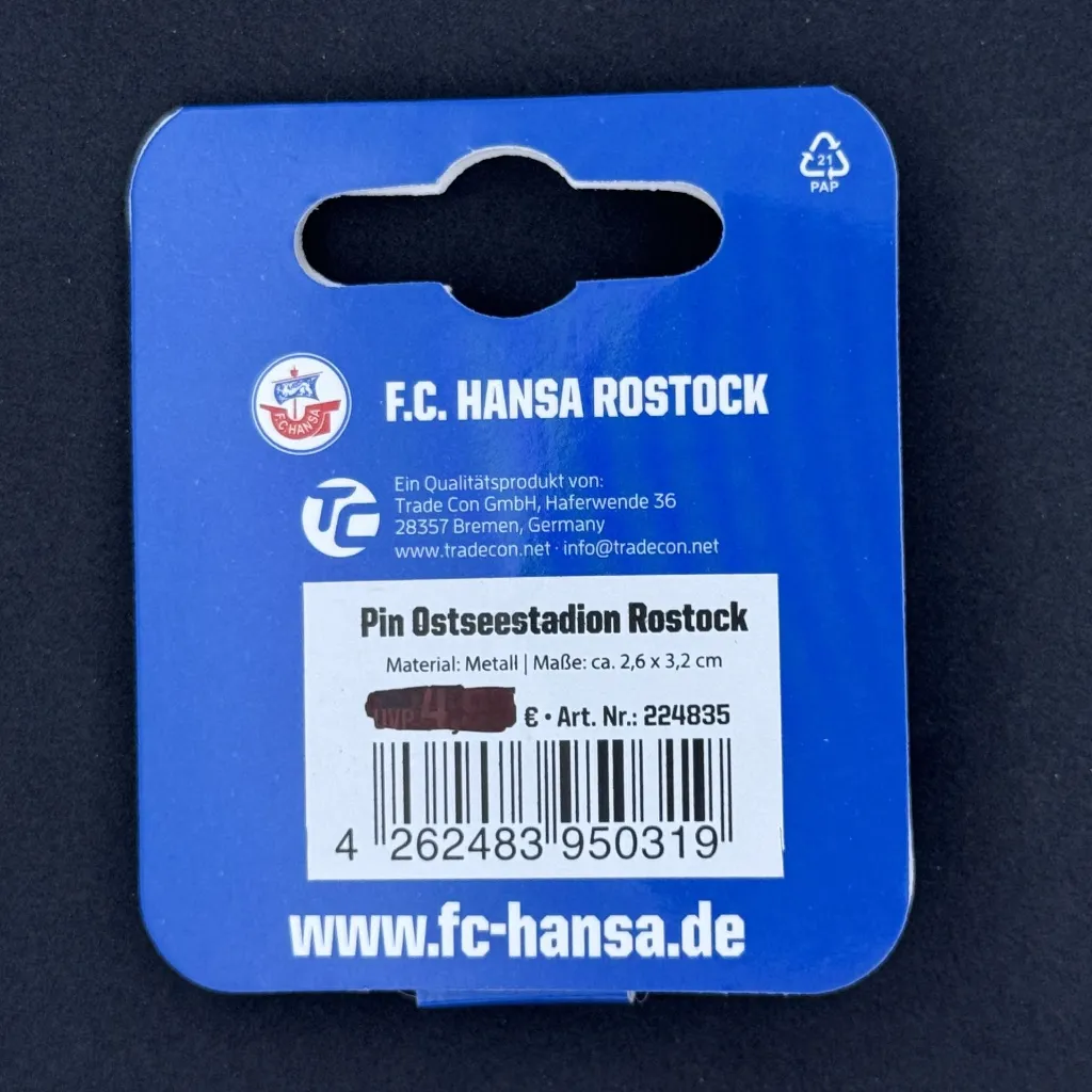 Hansa Rostock Ostseestadion Official Pin Badge 3.webp