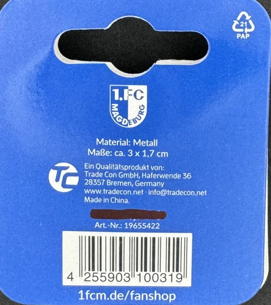 1. FC Magdeburg (Germany) Official Pin Badge WorldMap (3).webp