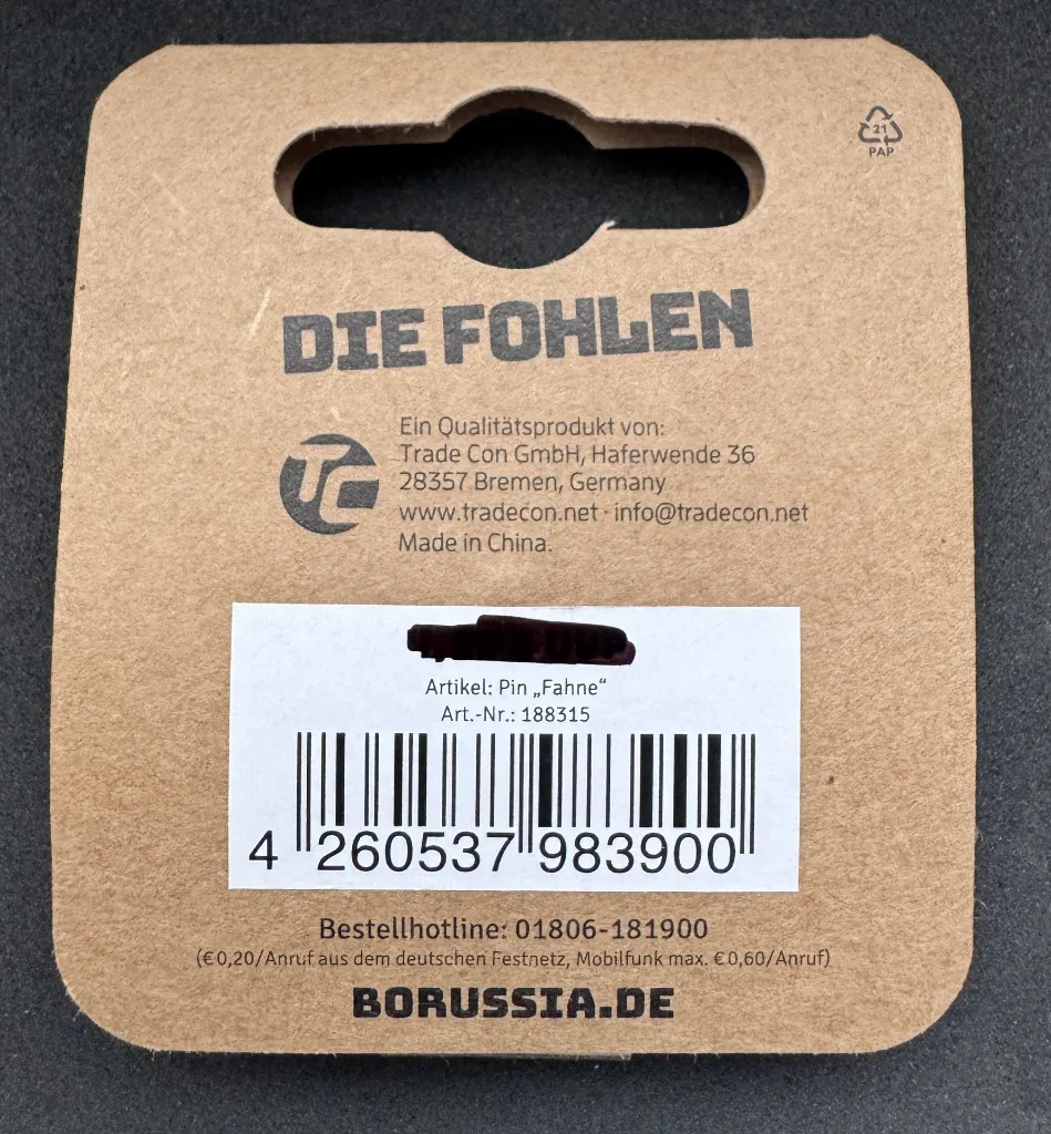 Borussia Mönchengladbach (Germany) Official Pin Badge Flag (3).webp