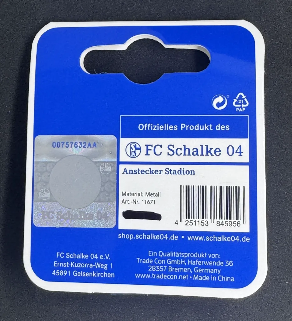 Schalke 04 Official Stadion Pin Badge 3.webp