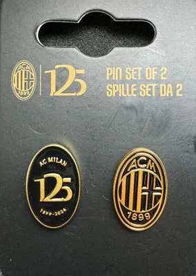 [ACMilan01] 2 Official Pin Badges AC Milan (Italy) 