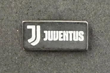 [Juve003] Juventus FC Black Name Logo (Italy) Official Pin Badge
