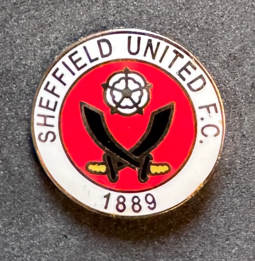 Sheffield United (England) Pin Badge White Circle