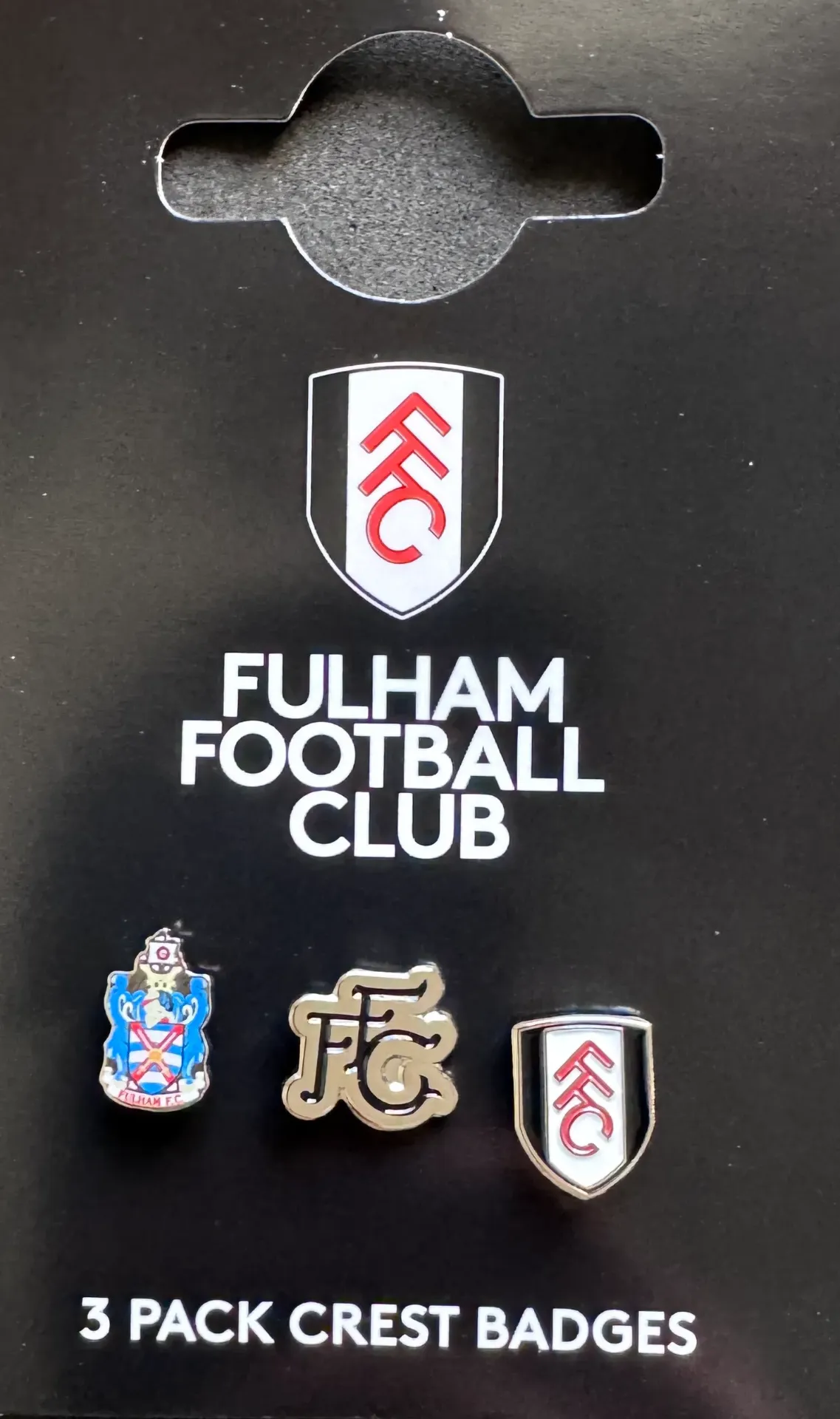 Fulham FC (England) 3 Small Crest Badges Official Pin Badges 