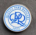 QPR (England) Official Crest Pin Badge White 