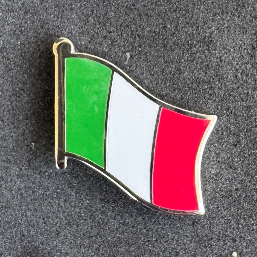 Football Country Flag Pin Badge Italy