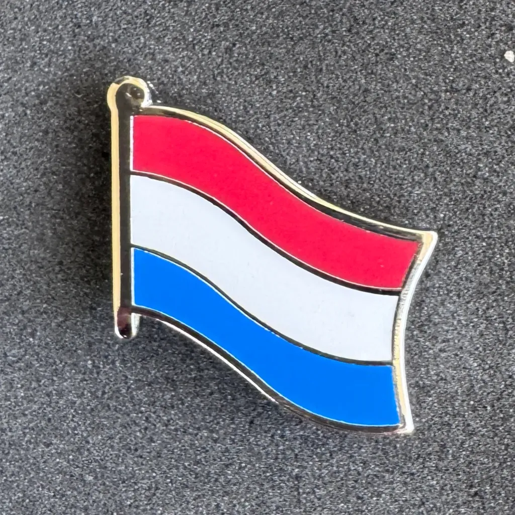 Football Country Flag Pin Badge Netherlands