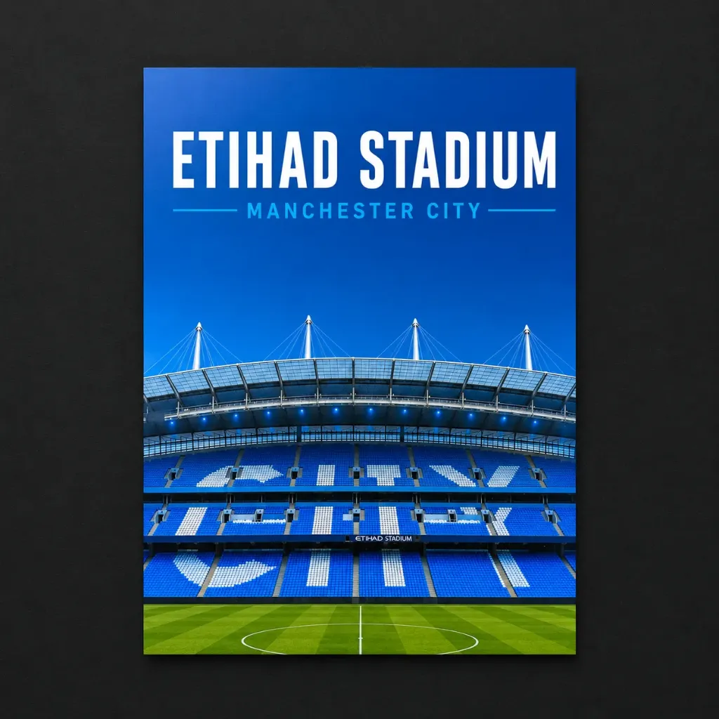Etihad Stadium (Manchester) Football Stadium Card