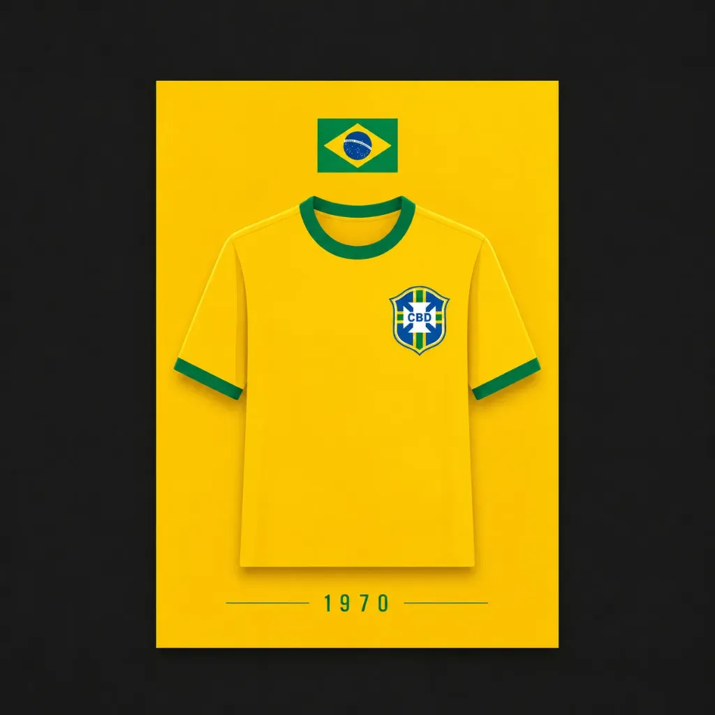 [Brazil1970] Footballshirt Card Brazil 1970