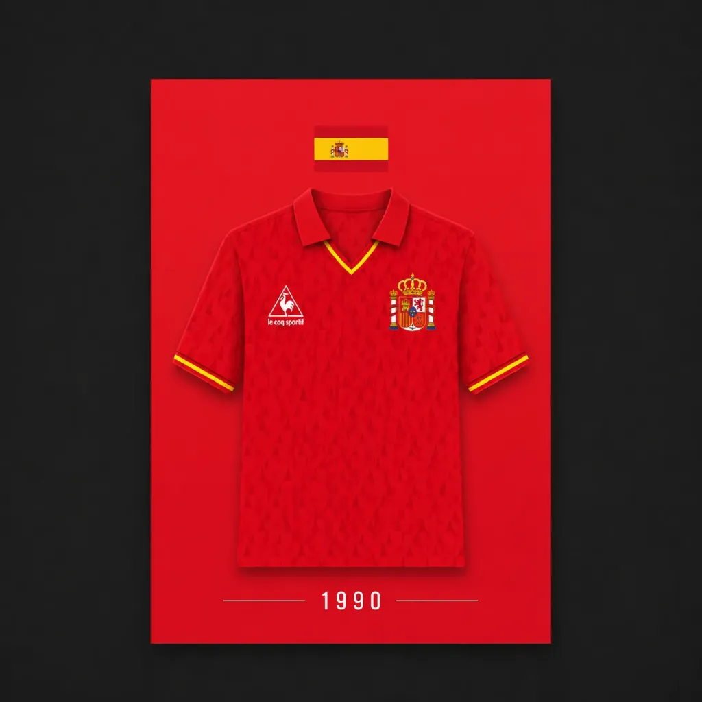 [Spain1990] Footballshirt Card Spain 1990