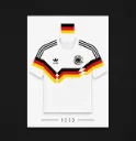 Footballshirt Card Germany 1990