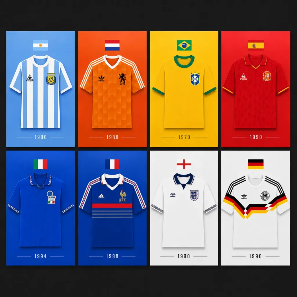 Footballshirt Card Set 8 Cards