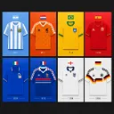 Footballshirt Card Set 8 Cards