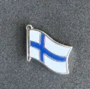 Football Country Flag Pin Badge Finland