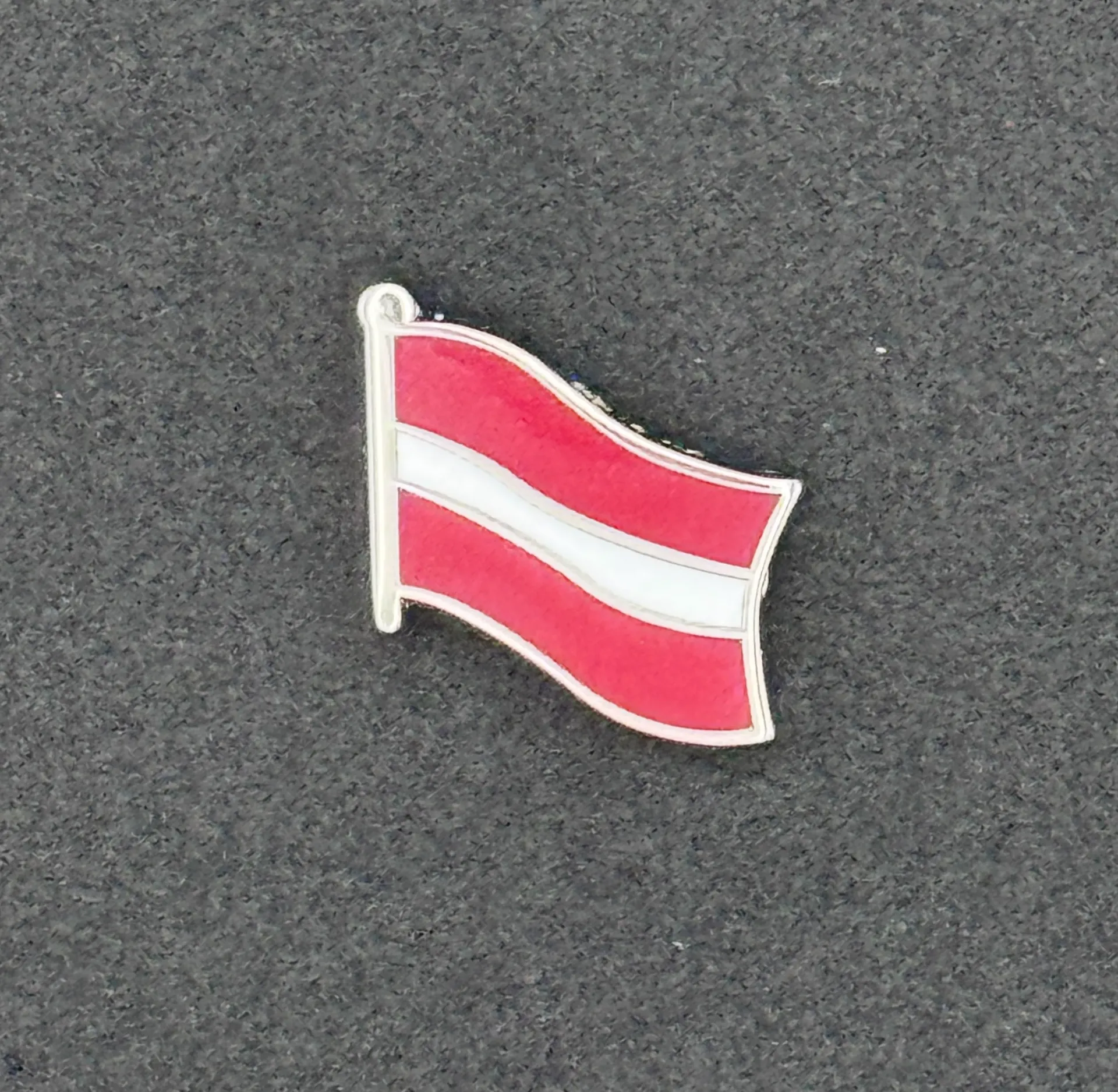 Football Country Flag Pin Badge Latvia