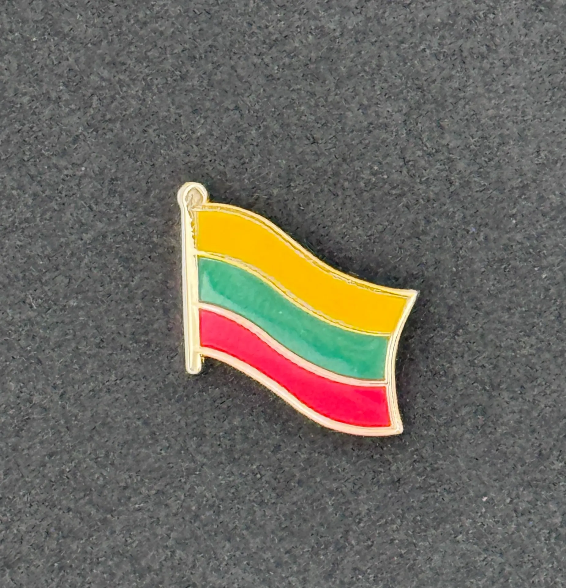 Football Country Flag Pin Badge Lithuania