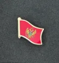 Football Country Flag Pin Badge Montenegro