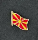 Football Country Flag Pin Badge North Macedonia