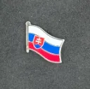 Football Country Flag Pin Badge Slovakia