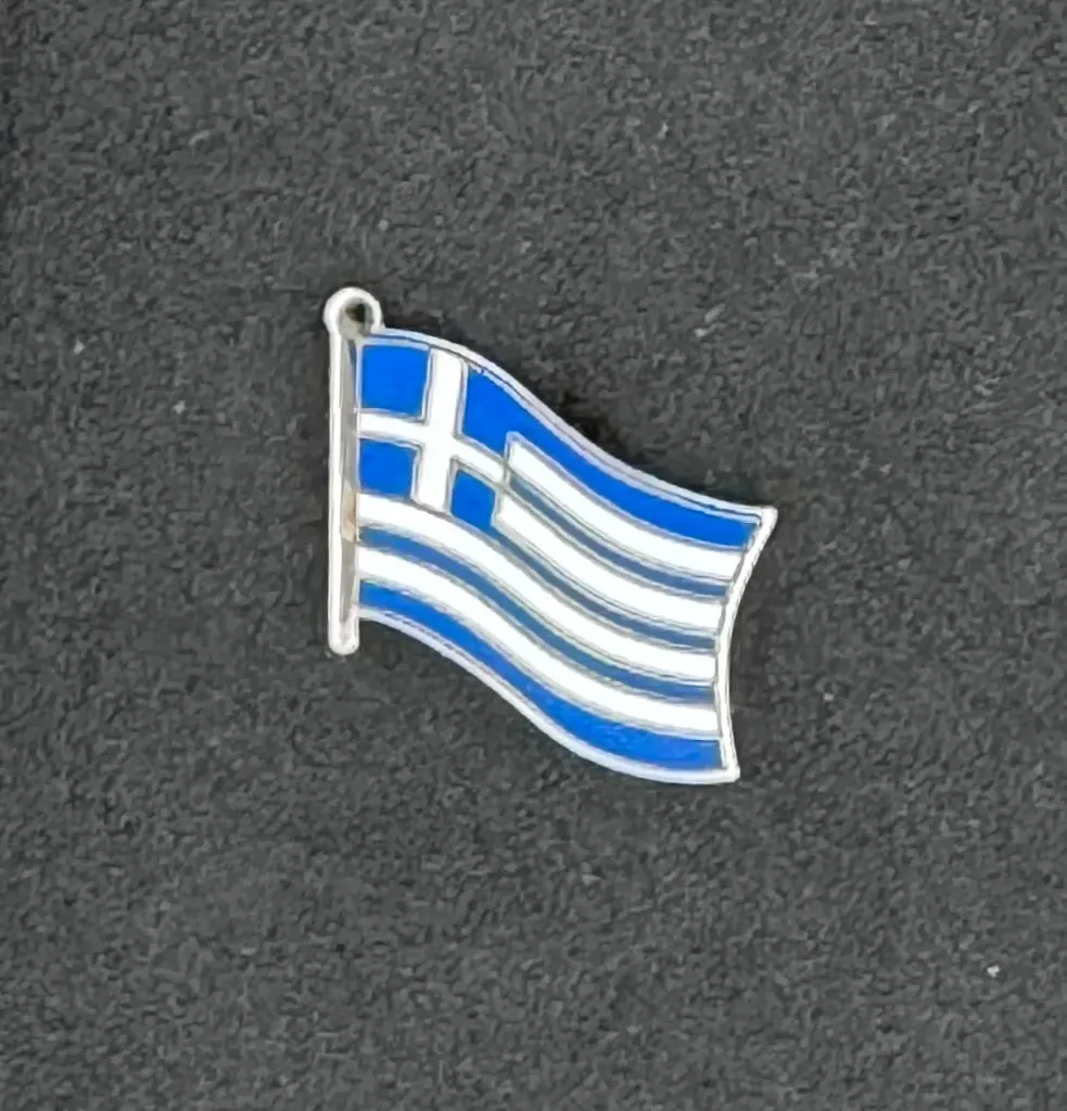 Football Country Flag Pin Badge Greece