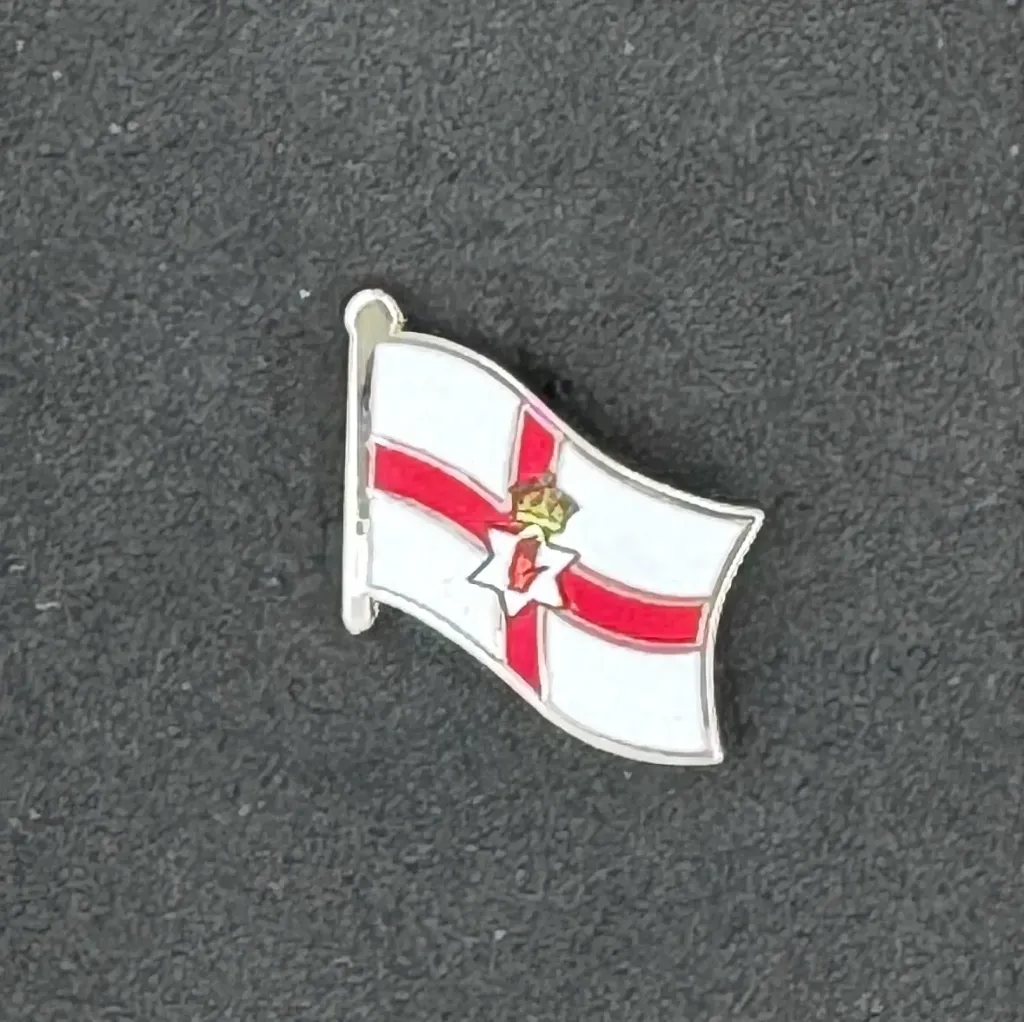 Football Country Flag Pin Badge Northern Ireland