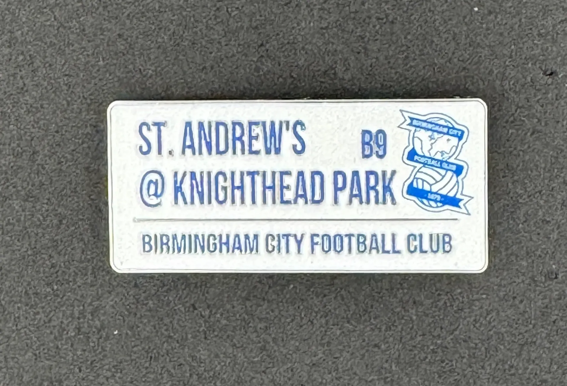 [BCFC06] Birmingham City FC (England) Street Sign Pin Badge