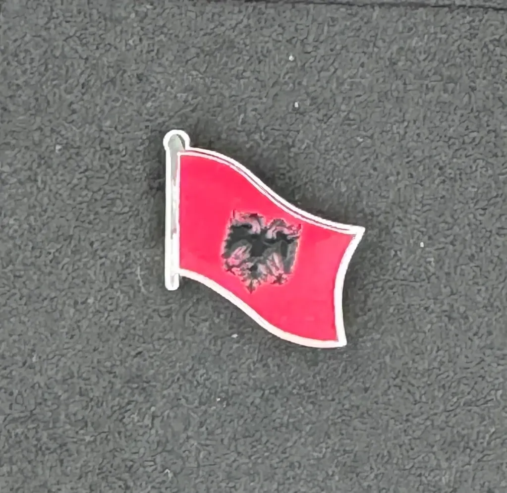 Football Country Flag Pin Badge Albania