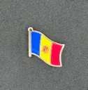 Football Country Flag Pin Badge Andorra