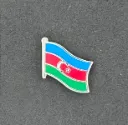 Football Country Flag Pin Badge Azerbaijan