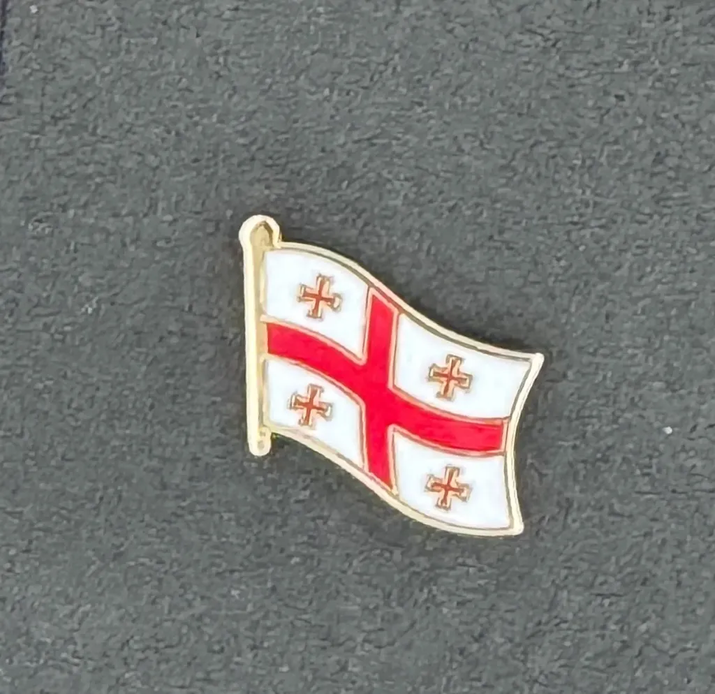 [FlagGeorgia] Football Country Flag Pin Badge Georgia
